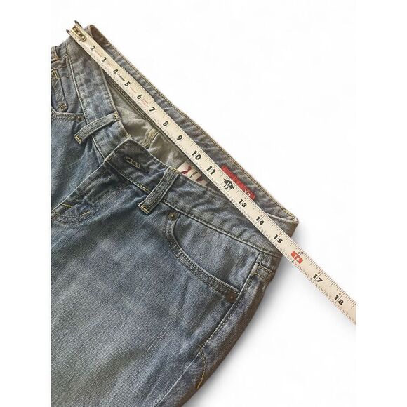 American Eagle X2 Women’s Slim Bootcut Jeans Size 6 Medium Wash Low Rise Stretch - Picture 3 of 7